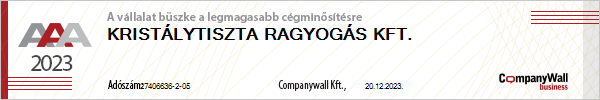 company wall aaa certificate kristalytiszta ragyogas kft miskolc takaritas